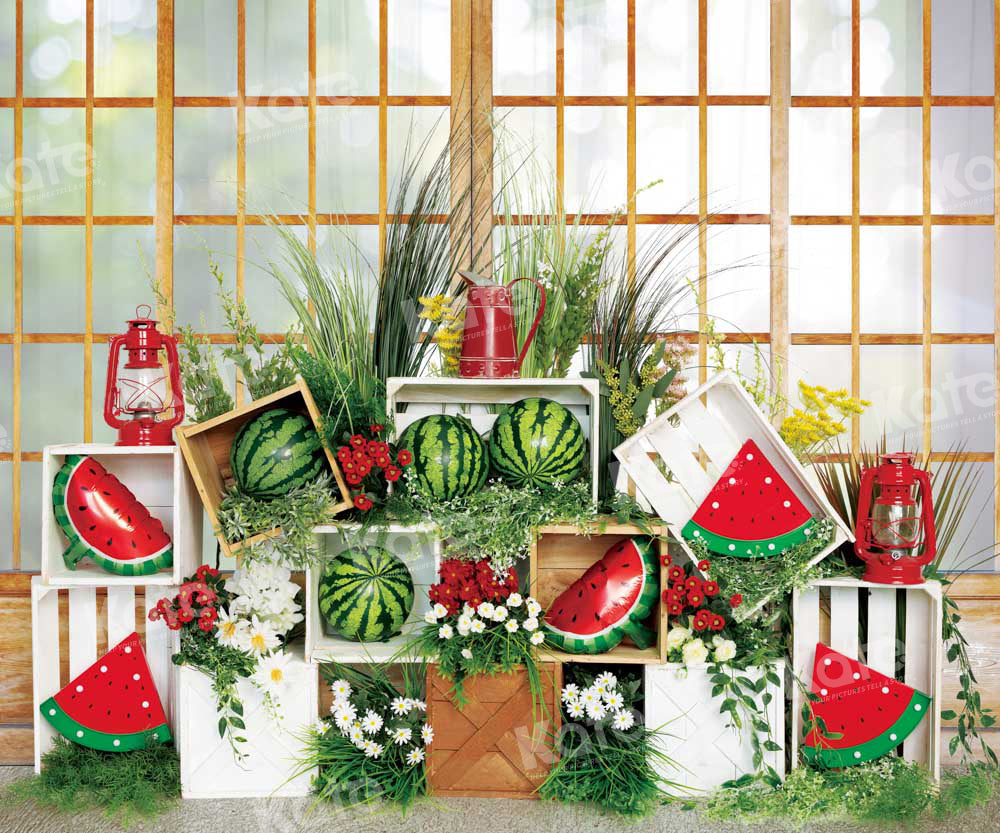 Kate Été Fruit Pastèque Toile de fond conçu par Emetselch - Kate Backdrop FR
