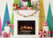Kate Noël Cheminée Coloré Bonbons Toile de fond conçue par Mandy Ringe - Kate Backdrop FR