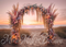 Kate Beaux-Arts Plage Coucher du soleil Toile de fond conçue par Mini MakeBelieve - Kate Backdrop FR