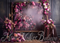 Kate Beaux-Arts Violet Chambre Florale Toile de fond conçue par Mini MakeBelieve - Kate Backdrop FR