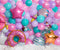 Kate Ballons Cake smash Bonbons Donut Toile de fond conçu par Emetselch - Kate Backdrop FR