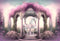 Kate Manège Rêve Fleurs Violet Toile de fond conçu par Ashley Paul - Kate Backdrop FR