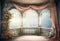 Kate Fleurs Rétro Romantique Balcon Scène Toile de fond pour la photographie - Kate Backdrop FR