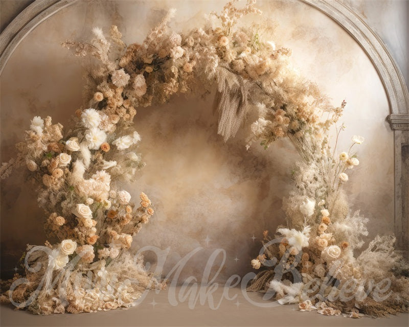 Kate Beaux-Arts Arche de fleurs Mariage Anniversaire Toile de fond conçue par Mini MakeBelieve