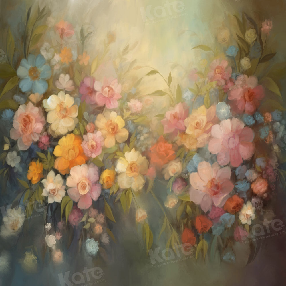 Kate Beaux-Arts Coloré Fleurs Toile de fond conçue par GQ