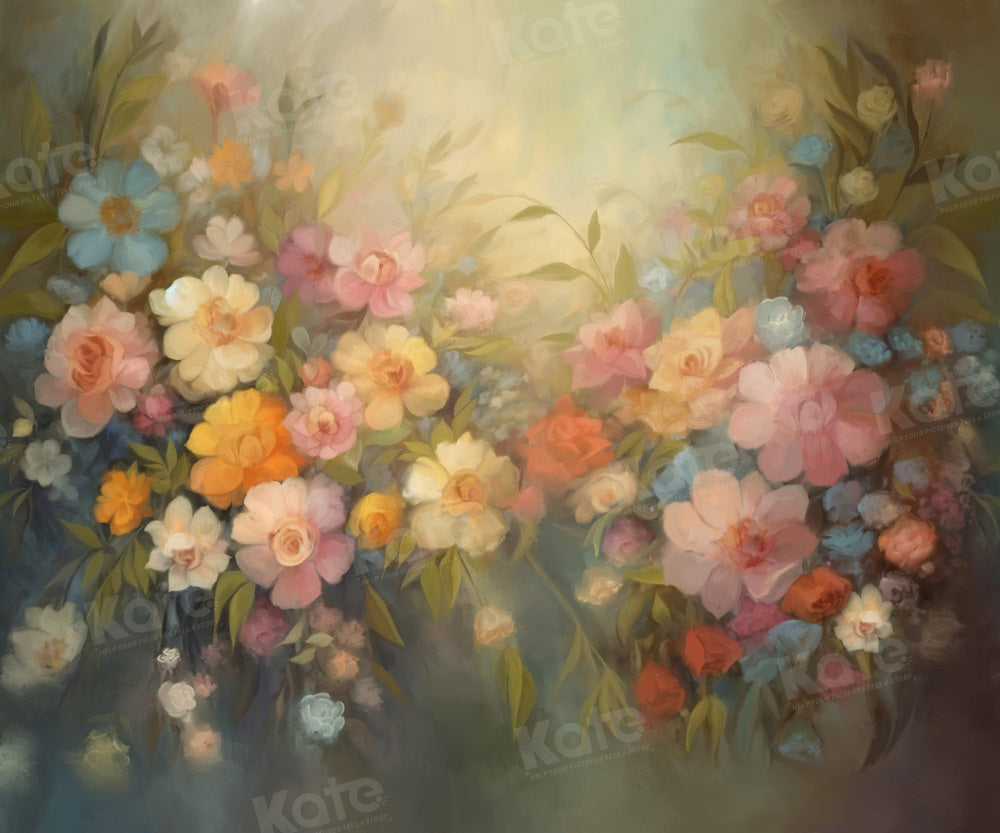 Kate Beaux-Arts Coloré Fleurs Toile de fond conçue par GQ - Kate Backdrop FR