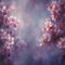 Kate Beaux-Arts Fleurs Rose Violet Toile de fond conçue par GQ - Kate Backdrop FR
