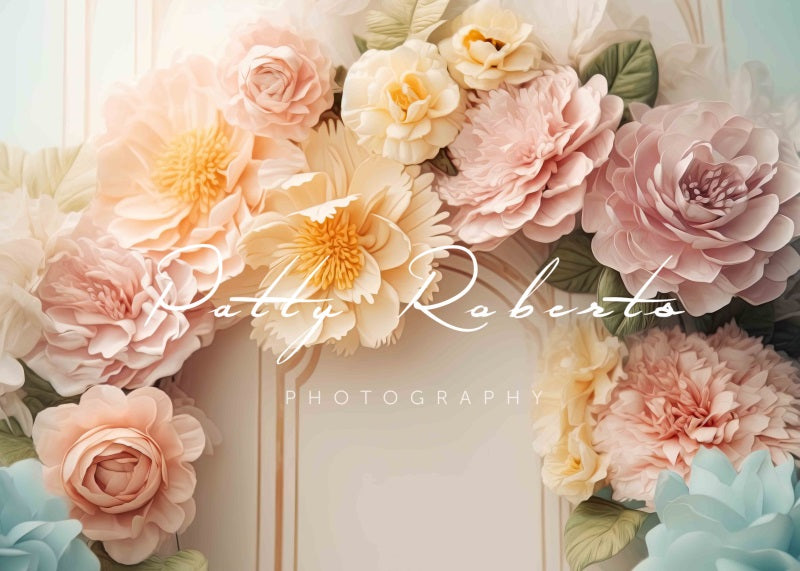 Kate Fleurs charmantes Arche florale Mur Toile de fond Conçu par Patty Robert - Kate Backdrop FR