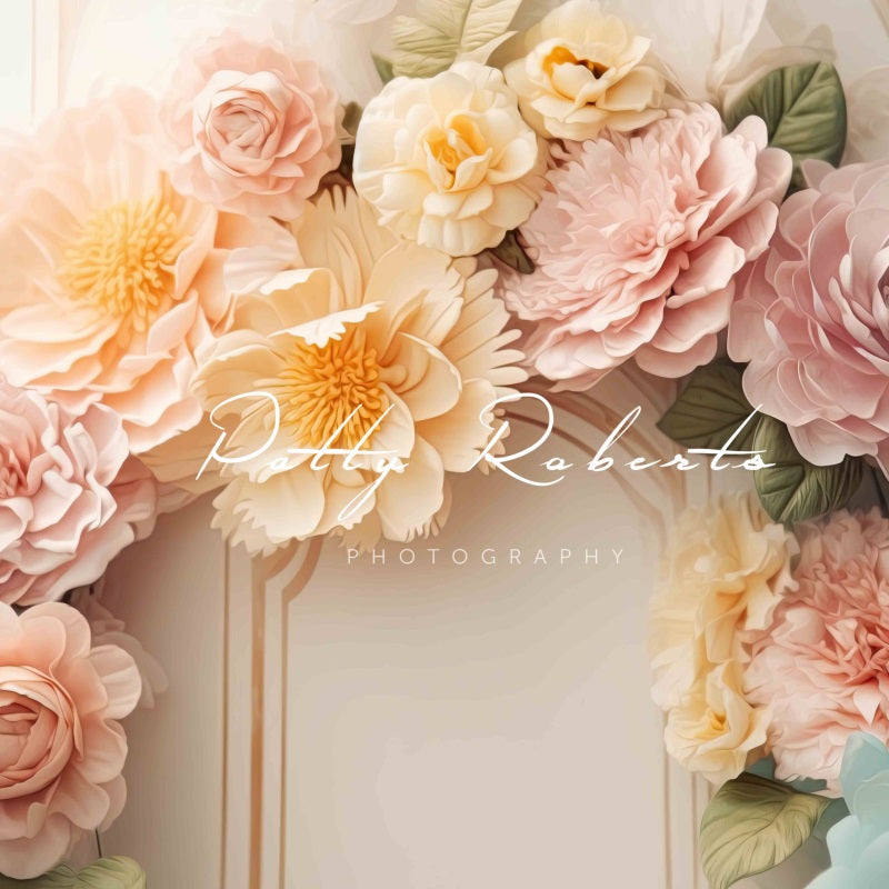 Kate Fleurs charmantes Arche florale Mur Toile de fond Conçu par Patty Robert - Kate Backdrop FR