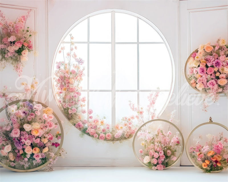 Kate Chambre lumineuse Couronnes de fleurs Toile de fond conçue par Mini MakeBelieve