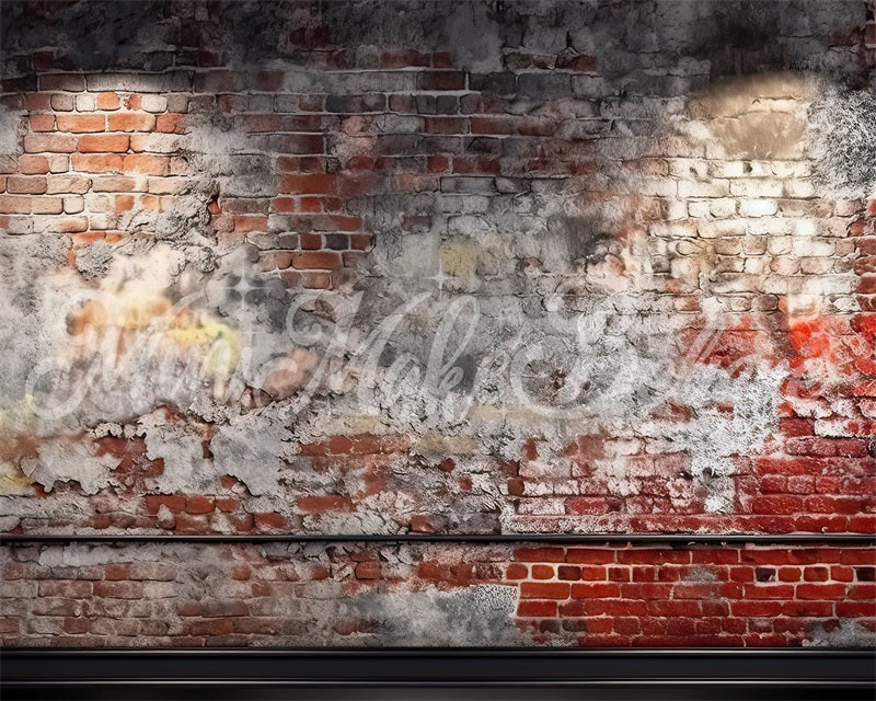 Kate Mur de briques avec garniture Cake smash Toile de fond conçue par Mini MakeBelieve