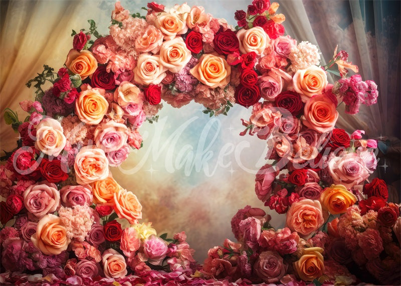 Kate Beaux-Arts Fleurs Fête des mères Anniversaire Toile de fond conçue par Mini MakeBelieve - Kate Backdrop FR
