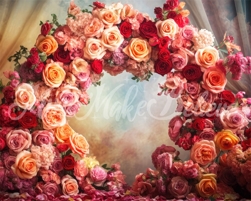 Kate Beaux-Arts Fleurs Fête des mères Anniversaire Toile de fond conçue par Mini MakeBelieve