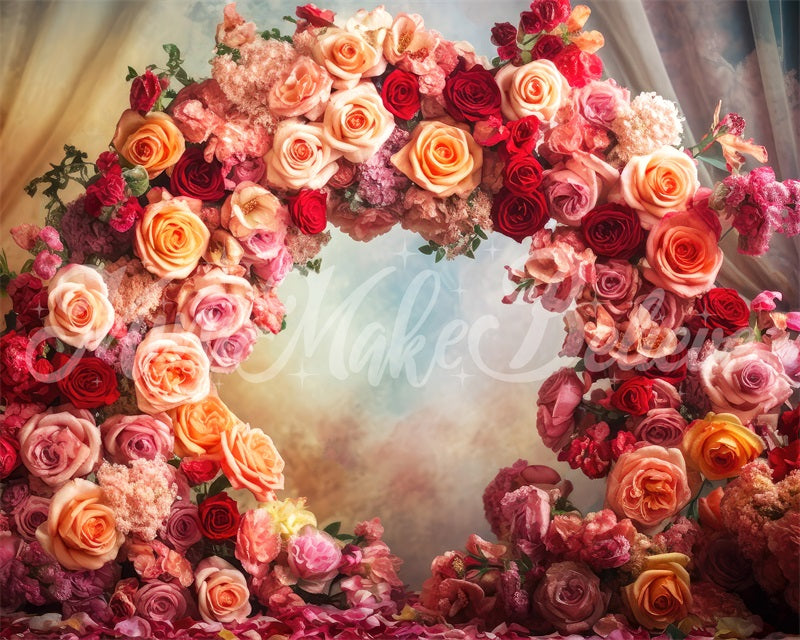 Kate Beaux-Arts Fleurs Fête des mères Anniversaire Toile de fond conçue par Mini MakeBelieve - Kate Backdrop FR