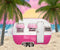 Kate Camping en voiture avec Mes Poupées Toile de fond conçu par Ashley Paul - Kate Backdrop FR