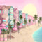Kate Poupées Plage Maison côtière Toile de fond conçu par Ashley Paul - Kate Backdrop FR