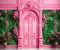 Kate Maison de poupée Mur Rose Toile de fond conçu par Ashley Paul - Kate Backdrop FR