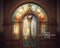 Kate Arqué Vitrail Église Porte Toile de fond conçue par Mandy Ringe - Kate Backdrop FR