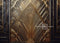 Kate Noir Doré Art Déco Porte Toile de fond conçue par Mandy Ringe - Kate Backdrop FR