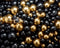 Kate Noir Doré Mur de ballons Toile de fond conçue par Mandy Ringe - Kate Backdrop FR