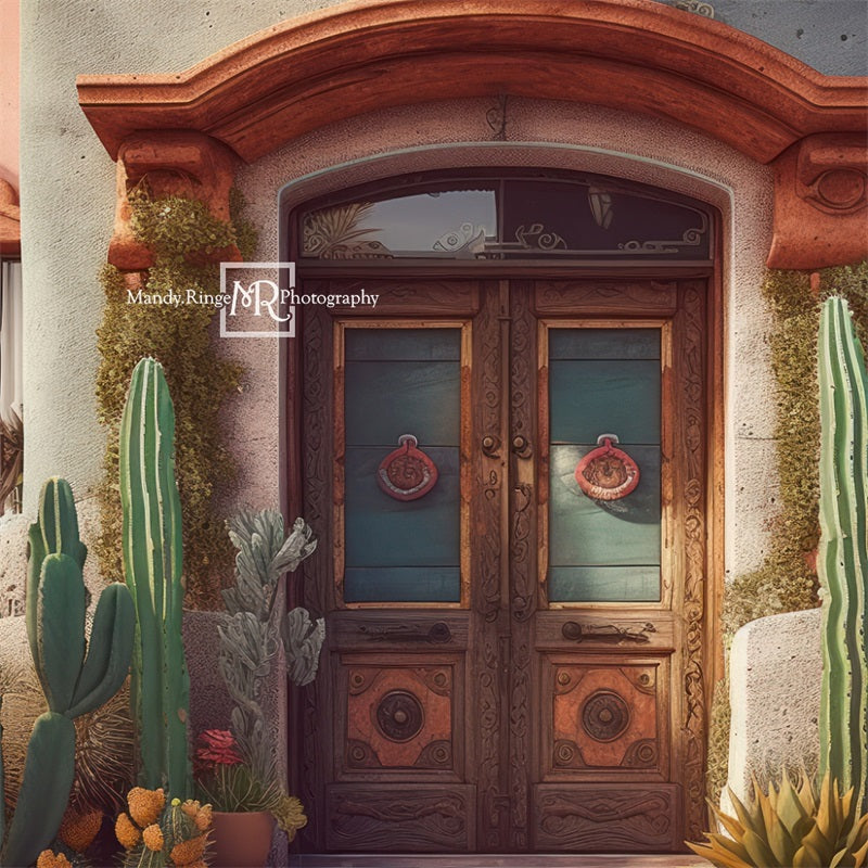 Kate Mexicain Hacienda Porche Toile de fond conçue par Mandy Ringe - Kate Backdrop FR