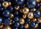 Kate Marine Doré Mur de Ballons Toile de fond conçue par Mandy Ringe - Kate Backdrop FR