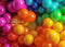 Kate Néon Arc-en-ciel Mur de Ballons Toile de fond conçue par Mandy Ringe - Kate Backdrop FR