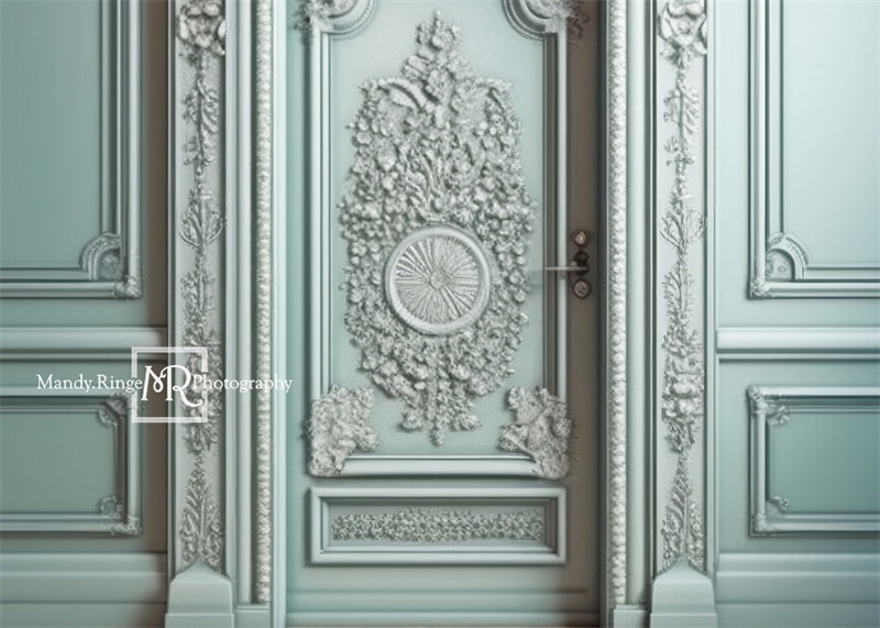 Kate Menthe Victorien Mur Porte Toile de fond conçue par Mandy Ringe - Kate Backdrop FR