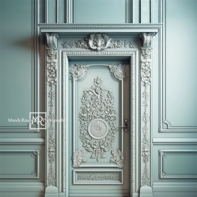 Kate Menthe Victorien Mur Porte Toile de fond conçue par Mandy Ringe - Kate Backdrop FR