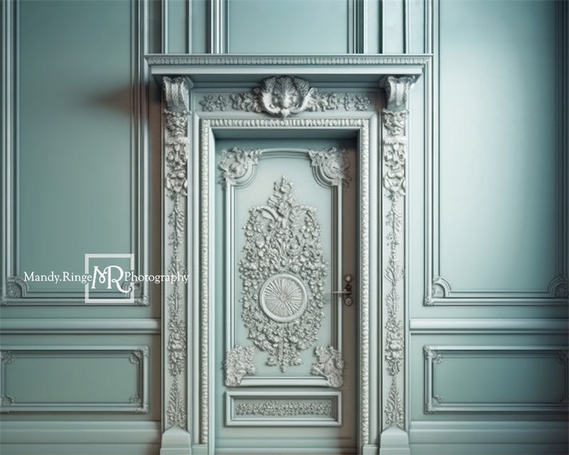 Kate Menthe Victorien Mur Porte Toile de fond conçue par Mandy Ringe - Kate Backdrop FR
