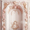 Kate Rose Blanc Orné Princesse Mur Toile de fond conçue par Mandy Ringe - Kate Backdrop FR