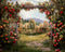 Kate Arche de pomme Arbre Montagne Toile de fond conçu par Angela Marie Photographie - Kate Backdrop FR