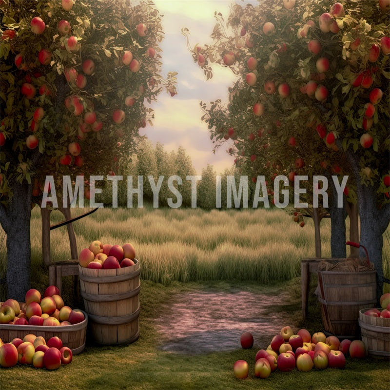 Kate Ferme de pommes Arbre Toile de fond conçu par Angela Marie Photographie