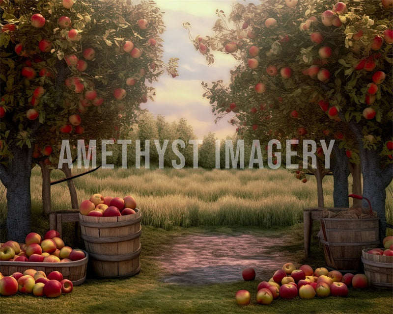 Kate Ferme de pommes Arbre Toile de fond conçu par Angela Marie Photographie