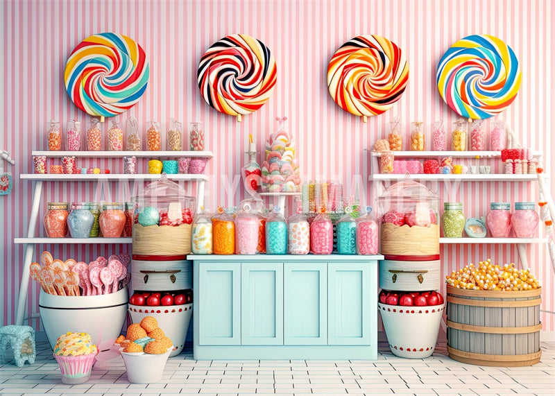 Kate Sucré Bonbons Boutique Toile de fond conçu par Angela Marie Photographie
