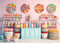 Kate Sucré Bonbons Boutique Toile de fond conçu par Angela Marie Photographie - Kate Backdrop FR