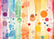 Kate Coloré Points Rayures Enfant Sol Toile de fond conçue par Patty Robert - Kate Backdrop FR