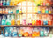 Kate Laboratoire scientifique Coloré Toile de fond Conçu par Patty Robert - Kate Backdrop FR