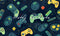 Kate Univers du jeu Vert Enfant Toile de fond Conçu par Patty Robert - Kate Backdrop FR