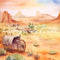 Kate Sauvage Ouest Aventure Toile de fond Conçu par Patty Robert - Kate Backdrop FR