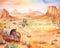 Kate Sauvage Ouest Aventure Toile de fond Conçu par Patty Robert - Kate Backdrop FR