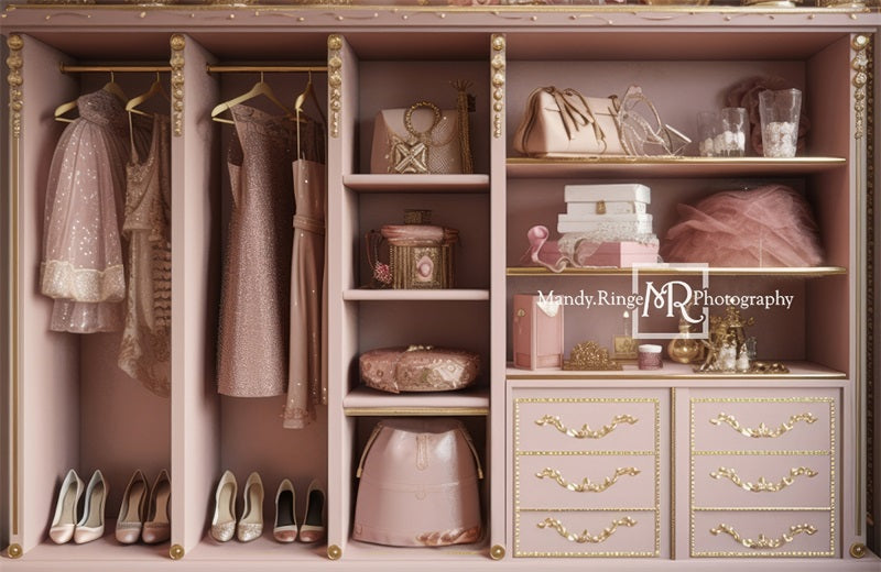 Kate Princesse Robe Rose Placard Toile de fond conçue par Mandy Ringe - Kate Backdrop FR