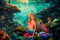 Kate Sous-marin Océan Récif Toile de fond conçue par Mandy Ringe - Kate Backdrop FR