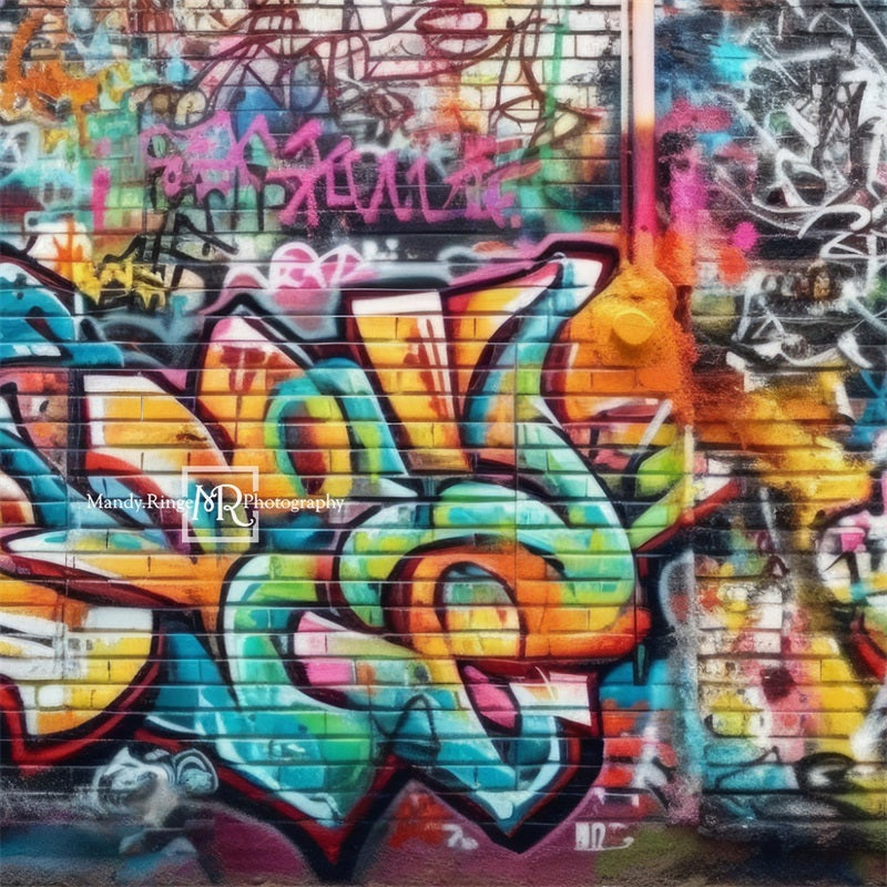 Kate Urbain Mur de graffitis Toile de fond conçue par Mandy Ringe - Kate Backdrop FR