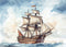 Kate Aquarelle Bateau Mer Toile de fond conçue par Mandy Ringe - Kate Backdrop FR