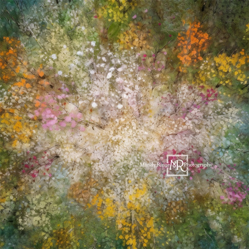 Kate Aquarelle Printemps Forêt Toile de fond conçue par Mandy Ringe - Kate Backdrop FR
