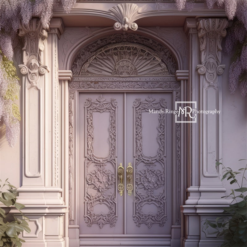 Kate Glycine Violet clair Porte ornée Toile de fond conçue par Mandy Ringe - Kate Backdrop FR