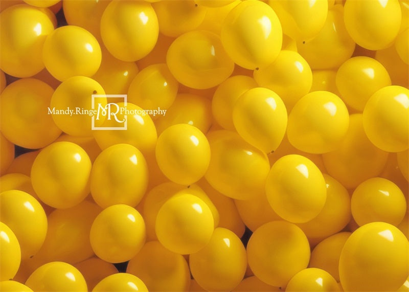 Kate Jaune Mur de Ballons Toile de fond conçue par Mandy Ringe