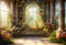 Kate Été Fleur Maison Soleil Toile de fond Conçu par Chain Photographie - Kate Backdrop FR