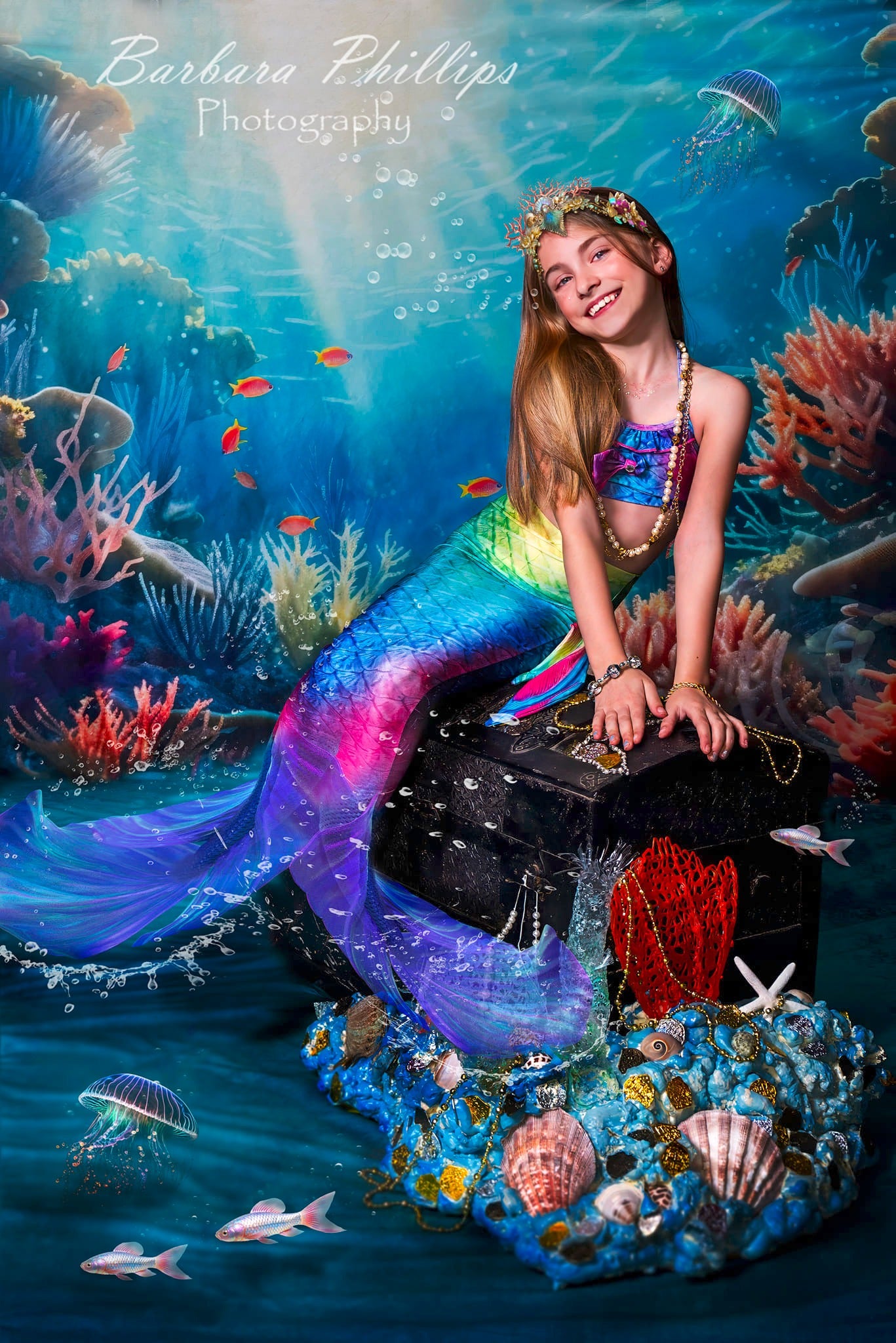 Kate Été Mer Monde sous-marin Toile de fond conçue par Chain Photographie